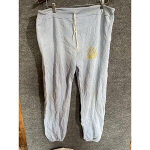 Vintage Robbins Pants Mens Large Blue Fleece Sweatpants Joggers UCLA Graphic